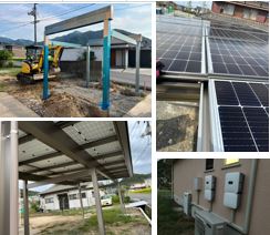 岡山県・Ｈ様邸　ソーラーカーポート太陽光発電システム新設　完工報告！